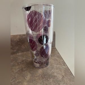Purple and brown 24 oz Thirty-one Tervis